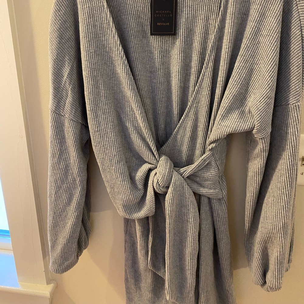 Michael Costello x REVOLVE Tie Front Mini Dress